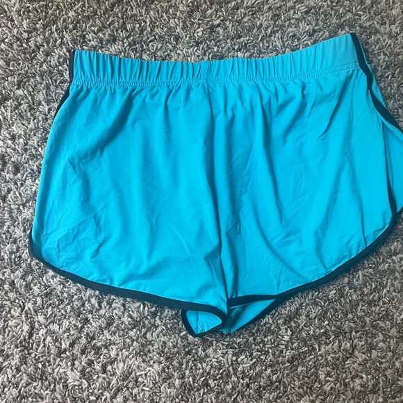 Mens Small Gregg Homme Yoga Splits Shorts; NWT, Aqua - Picture 8 of 9